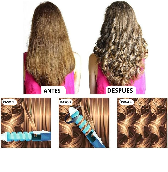 Rizador De Pelo De Cerámica Espiral - Velvety Curl